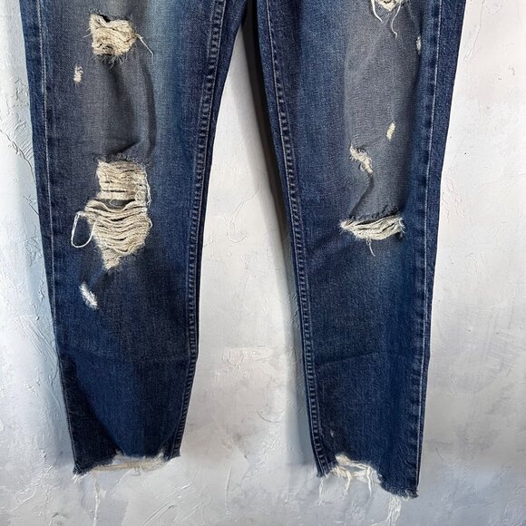 MOTHER SUPERIOR Ankle Jeans Distressed The Sinner Ice Cream You Scream 29 Stretc - Picture 4 of 13